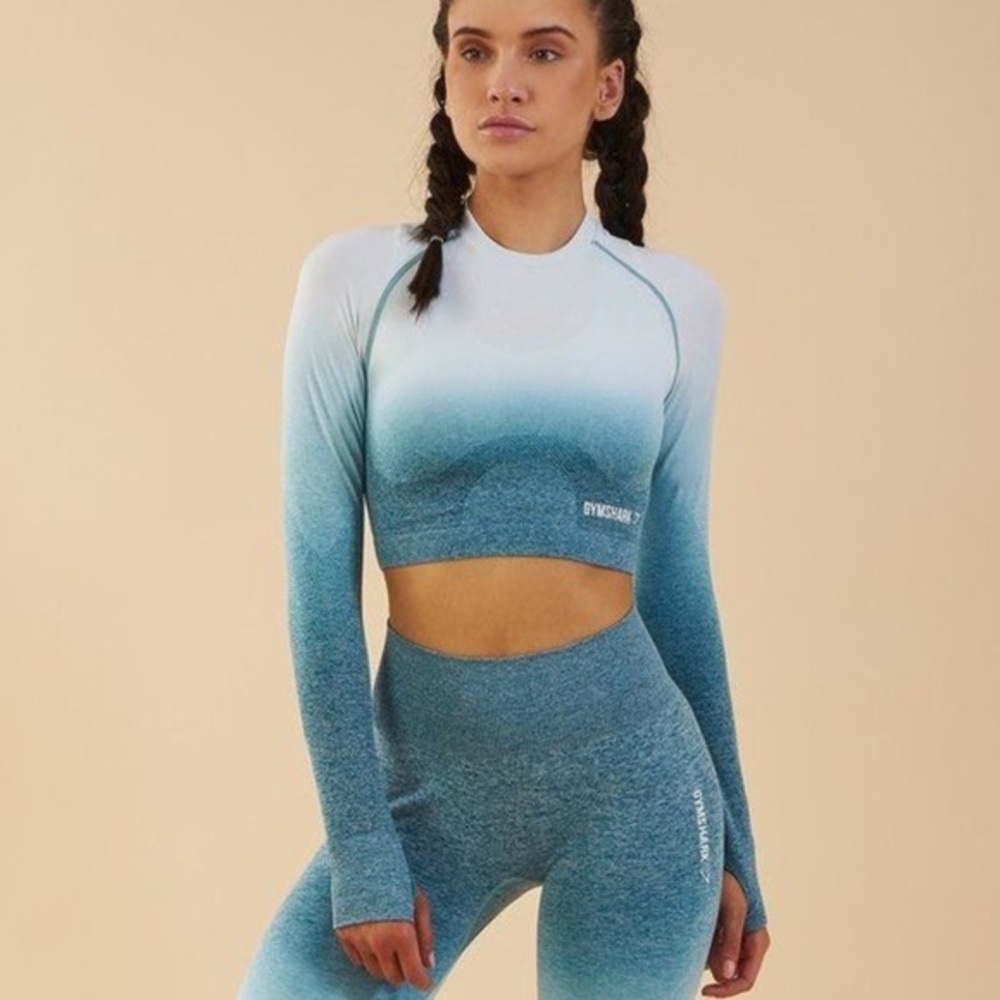 Gymshark Ombré Long Sleeve Crop Top